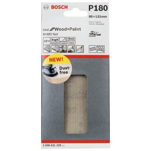  M480 Best for Wood and Paint Schleifnetze für Schwingschleifer Bosch Schleifblatt, für Exzenterschleifer 12375762