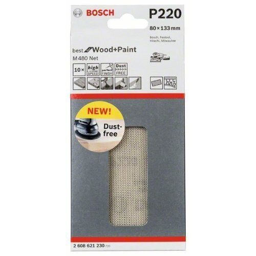  M480 Best for Wood and Paint Schleifnetze für Schwingschleifer Bosch Schleifblatt, für Exzenterschleifer 12375743