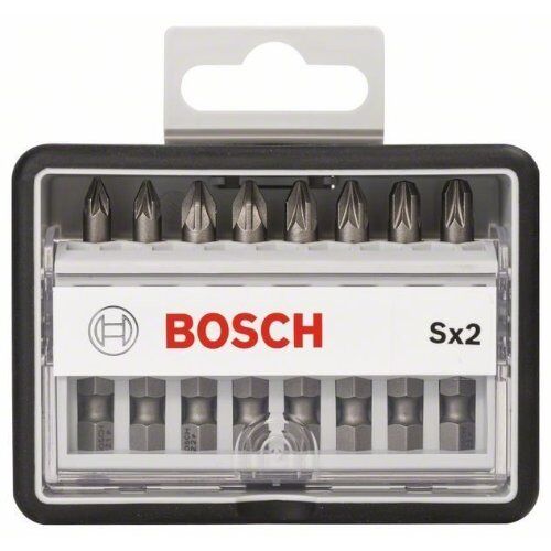  Schrauberbit- und Steckschlüssel-Sets Extra Hard Schrauberbitsets – Robust Line – PZ Bosch 8-tlg. Schrauberbit-Set, Robust Line, Sx PZ, Extra Hard-Ausführung, für Bohrmaschinen 12372351