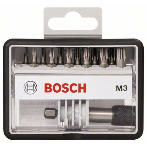  Schrauberbit- und Steckschlüssel-Sets Extra Hard Schrauberbitsets – Robust Line PZ, PH, T Bosch 12+1-tlg. Schrauberbit-Set, Robust Line, M T, Extra Hard-Ausführung, für Bohrmaschinen 12372348