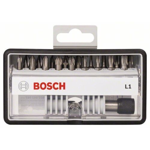  Schrauberbit- und Steckschlüssel-Sets Extra Hard Schrauberbitsets – Robust Line PZ, PH, T Bosch 18+1-tlg. Schrauberbit-Set, Robust Line, L PH/PZ/T, Extra Hard-Ausführung, für Bohrmaschinen 12372350