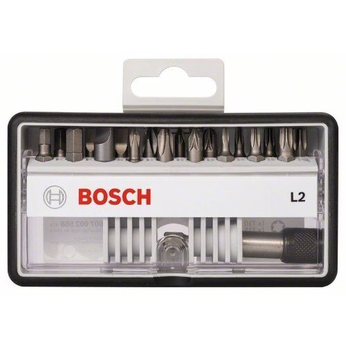  Schrauberbit- und Steckschlüssel-Sets Extra Hard Schrauberbitsets – Robust Line PZ, PH, T Bosch 18+1-tlg. Schrauberbit-Set, Robust Line, L PH/PZ/T/S/HEX, Extra Hard-Ausführung, für Bohrmaschinen 12372347