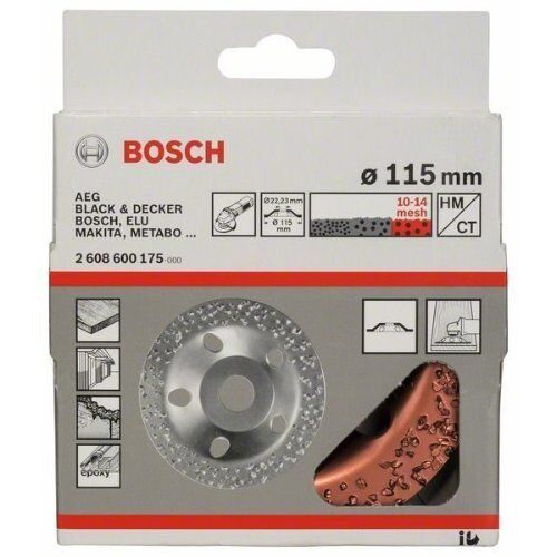  Carbide-Schleifköpfe, 22,23-mm-Bohrung für kleine Winkelschleifer Bosch Carbide-Topfscheibe, für kleine Winkelschleifer 12377390