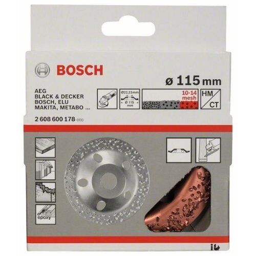  Carbide-Schleifköpfe, 22,23-mm-Bohrung für kleine Winkelschleifer Bosch Carbide-Topfscheibe, für kleine Winkelschleifer 12377388