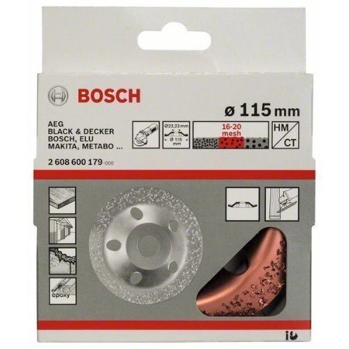  Carbide-Schleifköpfe, 22,23-mm-Bohrung für kleine Winkelschleifer Bosch Carbide-Topfscheibe, für kleine Winkelschleifer 12377386