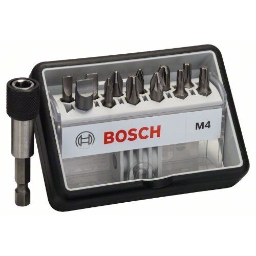  Schrauberbit- und Steckschlüssel-Sets Extra Hard Schrauberbitsets – Robust Line PZ und PH Bosch 12+1-tlg. Schrauberbit-Set, Robust Line, M PH/PZ/T/S, Extra Hard-Ausführung, für Bohrmaschinen 12372346
