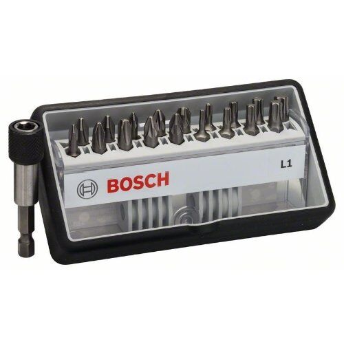  Schrauberbit- und Steckschlüssel-Sets Extra Hard Schrauberbitsets – Robust Line PZ, PH, T Bosch 18+1-tlg. Schrauberbit-Set, Robust Line, L PH/PZ/T, Extra Hard-Ausführung, für Bohrmaschinen 12372350