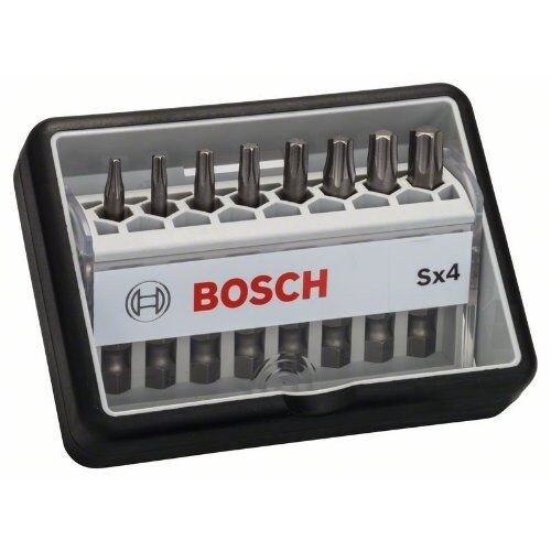  Schrauberbit- und Steckschlüssel-Sets Extra Hard Schrauberbitsets – Robust Line – Torx Bosch 8-tlg. Schrauberbit-Set, Robust Line, Sx T, Extra Hard-Ausführung, für Bohrmaschinen 12372342