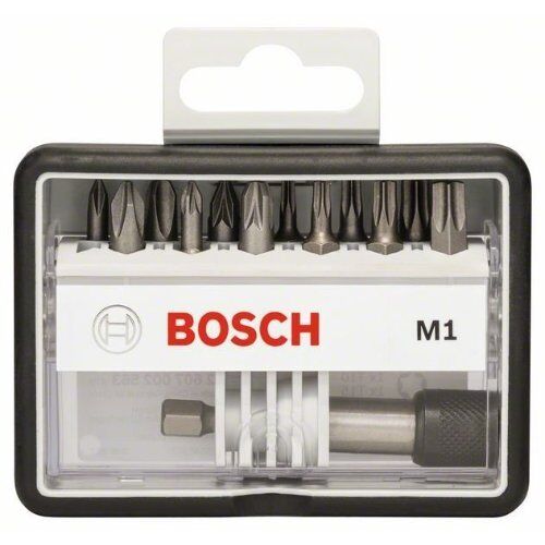  Schrauberbit- und Steckschlüssel-Sets Extra Hard Schrauberbitsets – Robust Line PZ und PH Bosch 12+1-tlg. Schrauberbit-Set, Robust Line, M PH/PZ/T, Extra Hard-Ausführung, für Bohrmaschinen 12372344