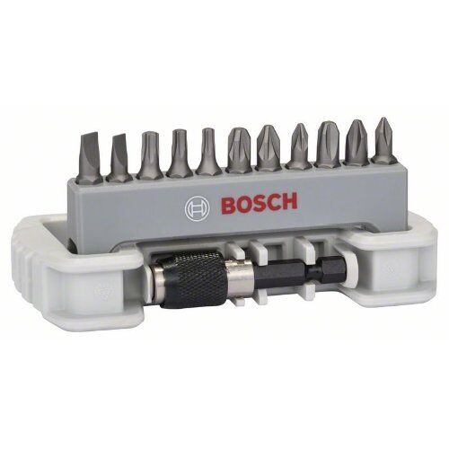  Schrauberbit- und Steckschlüssel-Sets Extra Hard Schrauberbit Mixed Sets, kompakt, für Schrauben verschiedener Art mit Universalmagnethalter Bosch 11-tlg. Schrauberbit-Set inkl. Bithalter PH/PZ/T/S, für Bohrmaschinen 12372358