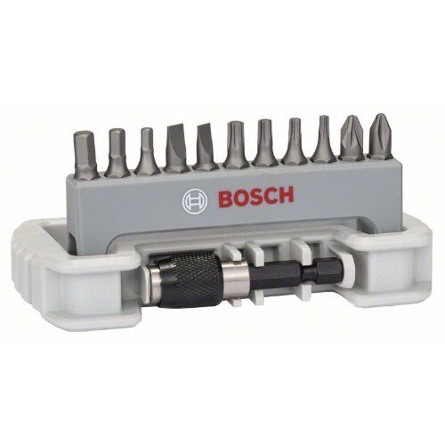 Schrauberbit- und Steckschlüssel-Sets Extra Hard Schrauberbit Mixed Sets, kompakt, für Schrauben verschiedener Art mit Universalmagnethalter Bosch 11-tlg. Schrauberbit-Set inkl. Bithalter PH/PZ/T/S/HEX, für Bohrmaschinen 12372359