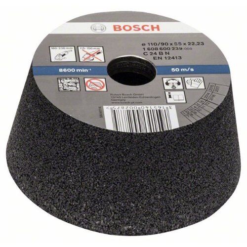  Konische Schleiftöpfe für Stein Bosch Schleiftopf, konisch-Stein/Beton, für große Winkelschleifer mit Spannmutter 12377380