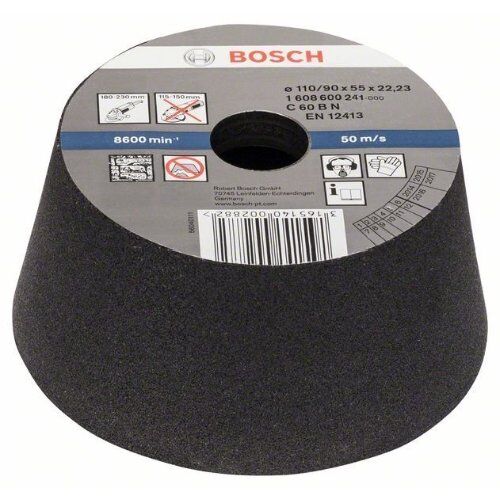  Konische Schleiftöpfe für Stein Bosch Schleiftopf, konisch-Stein/Beton, für große Winkelschleifer mit Spannmutter 12377378