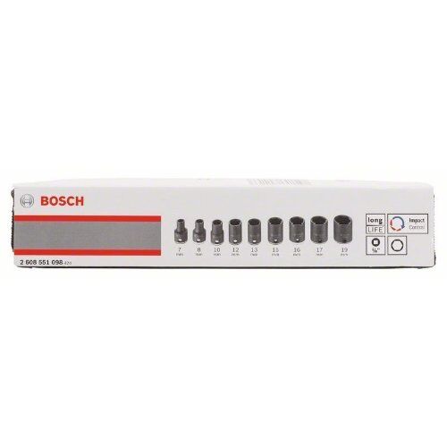  Schrauberbit- und Steckschlüssel-Sets 9-teilige Steckschlüssel-Sets Impact Control Bosch 9-tlg. Steckschlüssel-Set, 7–19 mm, für Schlagschrauber 12372335