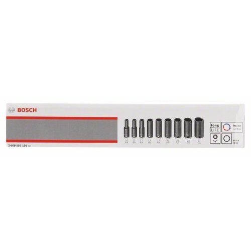  Schrauberbit- und Steckschlüssel-Sets 9-teilige Steckschlüssel-Sets Impact Control Bosch 9-tlg. Steckschlüssel-Set, 10–27 mm lang, für Schlagschrauber 12372331
