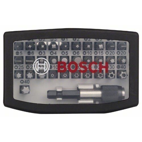  Schrauberbit- und Steckschlüssel-Sets Extra Hard Schrauberbit Mixed Sets, PH, PZ, H, T und Quick Change-Universalhalter Bosch 32-tlg. Schrauberbit-Set, PH, PZ, H, T und Quick Change-Universalhalter, für Bohrmaschinen 12372355