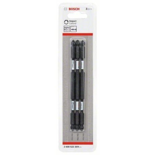  Schrauberbits Impact Control mit Doppelklinge, PZ-PZ Bosch Impact Control Schrauberbit-Set, 3-tlg., für Schlagschrauber 12377049