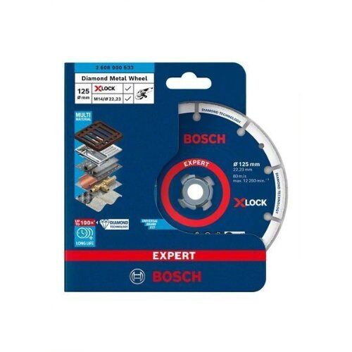  EXPERT Diamond Metal Wheel X-LOCK Trennscheiben Bosch EXPERT Diamond Metal Wheel X-LOCK Trennscheibe, 125 x 22,23 mm, für kleine Winkelschleifer 12377163