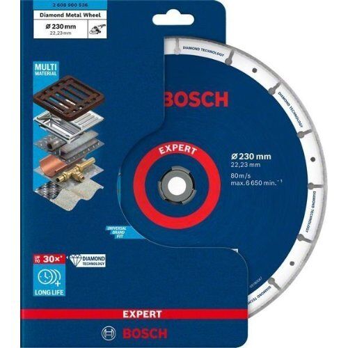  EXPERT Diamond Metal Wheel Große Trennscheiben Bosch EXPERT Diamond Metal Wheel Trennscheibe, 230 x 22,23 mm, für große Winkelschleifer mit Spannmutter 12377165