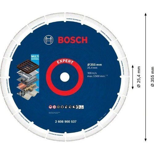  EXPERT Diamond Metal Wheel Große Trennscheiben Bosch EXPERT Diamond Metal Wheel Trennscheibe, 355 x 25,4 mm, für Benzinsägen 12377167
