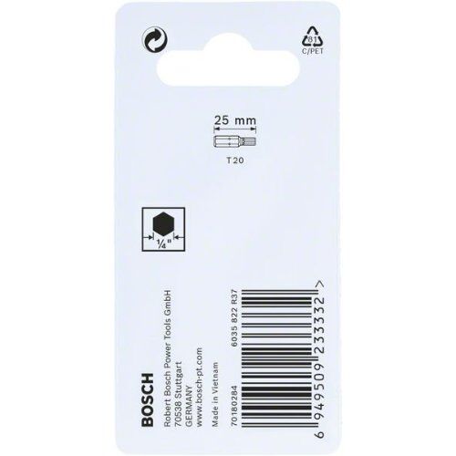  Schrauberbit-Packs Impact Control Internal Torx Bosch Impact Control T20-Schrauberbits, 2‑teilig, für Schraubendreher 12377070