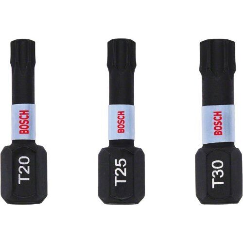  Schrauberbit-Packs Impact Control Internal Torx Bosch Impact Control T-Schrauberbits, 3‑teilig, für Schraubendreher 12377061