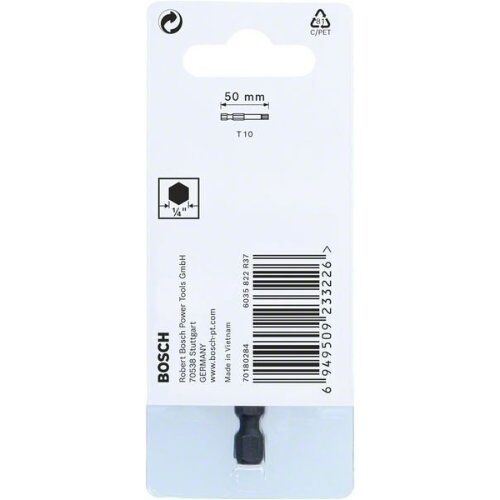 Schrauberbit-Packs Impact Control Internal Torx Bosch Impact Control T10-Power-Bit, 1‑teilig, für Schraubendreher 12377073