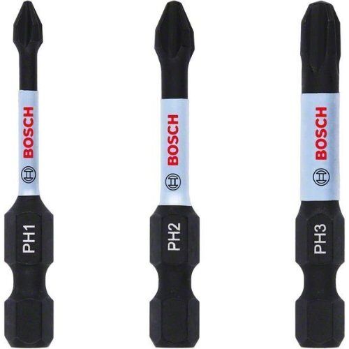  Schrauberbit-Packs Impact Control Phillips Bosch Impact Control PH-Power-Bits, 3‑teilig, für Schraubendreher 12377054
