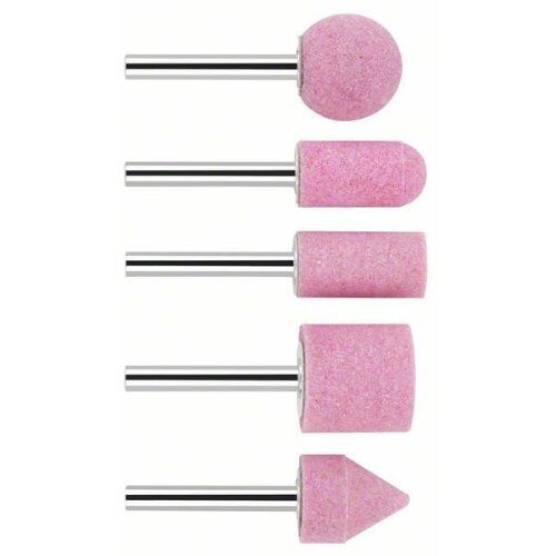  Schleifstift, zylindrisch, mittelhart Bosch Schleifstiftset, 5‑tlg., für Dreh- und Schlagbohrer 12377383