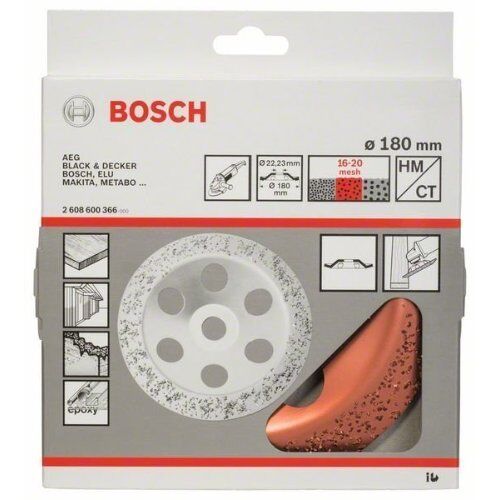  Carbide-Schleifköpfe, 22,23-mm-Bohrung für große Winkelschleifer Bosch Carbide-Topfscheibe, für große Winkelschleifer mit Spannmutter 12377396
