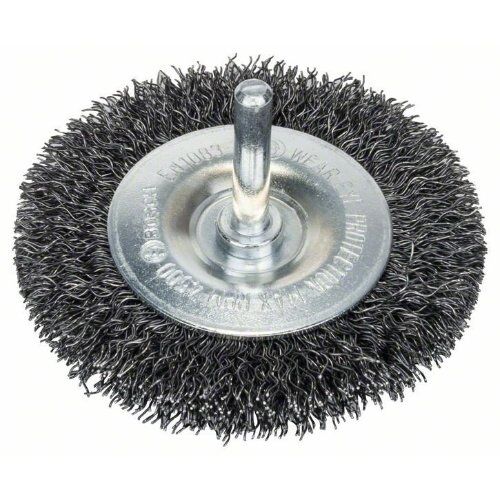  Gewellte Scheibenbürsten Clean for Metal für Bohrmaschinen Bosch Scheibenbürste 75 x 0,3 mm, gewellter Stahldraht, für Dreh- und Schlagbohrer 12377450