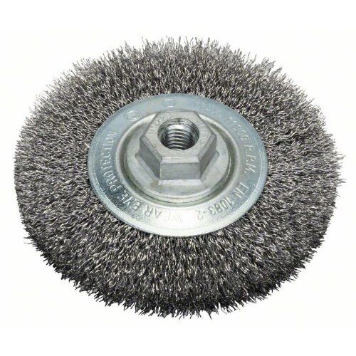  Gewellte Scheibenbürsten Clean for Metal für Winkelschleifer Bosch Scheibenbürste, 115 mm, gewellter Stahldraht, für kleine Winkelschleifer 12377423