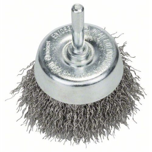  Gewellte Topfbürsten Clean for Inox für Bohrer Bosch Topfbürste 60 x 0,3 mm, gewellter rostfreier Stahldraht, für Dreh- und Schlagbohrer 12377440