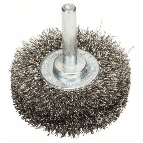  Gewellte Scheibenbürsten Clean for Inox für Bohrmaschinen Bosch Scheibenbürste 50 x 0,2 mm, gewellter rostfreier Stahldraht, für Dreh- und Schlagbohrer 12377457