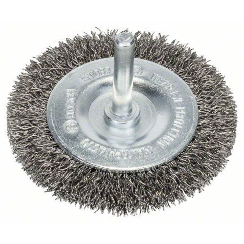  Gewellte Scheibenbürsten Clean for Inox für Bohrmaschinen Bosch Scheibenbürste 70 x 0,3 mm, gewellter rostfreier Stahldraht, für Dreh- und Schlagbohrer 12377454
