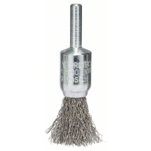  Clean for Inox Gewellte Pinselbürste für Bohrer Bosch Pinselbürste, 15 x 0,2 mm, gewellter Draht, Edelstahl, für Dreh- und Schlagbohrer 12377470