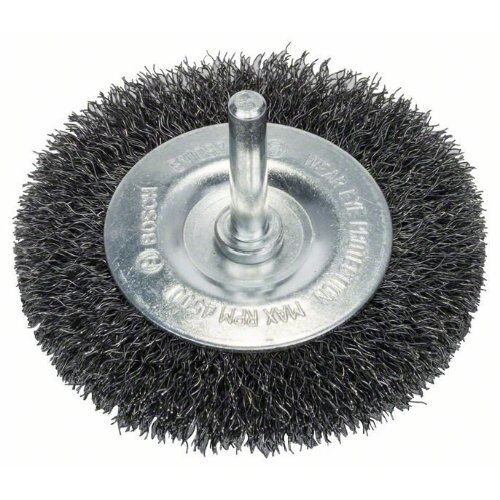  Gewellte Scheibenbürsten Clean for Metal für Bohrmaschinen Bosch Scheibenbürste 75 x 0,2 mm, gewellter Stahldraht, für Dreh- und Schlagbohrer 12377446