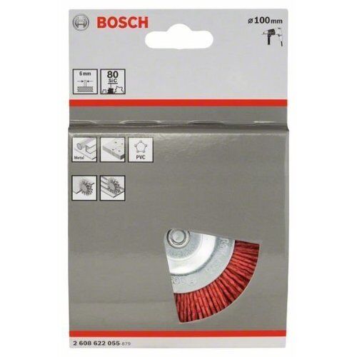  Nylon-Scheibenbürsten für Bohrmaschinen Bosch Scheibenbürste 100 x 1 mm, Nylonborsten, für Dreh- und Schlagbohrer 12377464