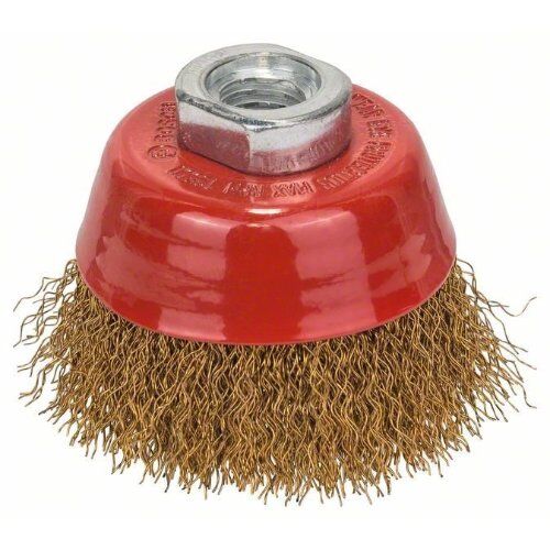  Gewellte Topfbürsten Clean for Metal mit M14-Gewinde für Winkelschleifer, vermessingt Bosch Topfbürste 70 mm, gewellter Draht, vermessingt, für kleine Winkelschleifer 12377418