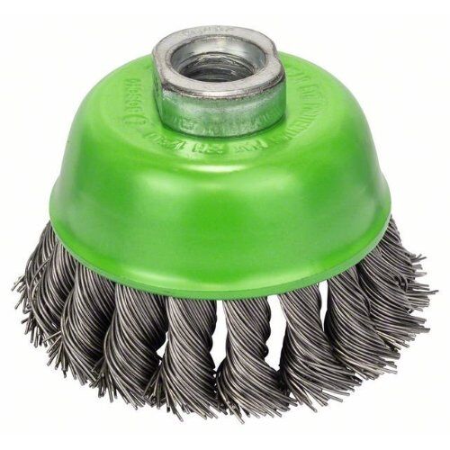  Gezopfte Topfbürsten Heavy for Inox für Winkelschleifer Bosch Topfbürste 75 mm, gezopfter rostfreier Stahldraht, für kleine Winkelschleifer 12377411