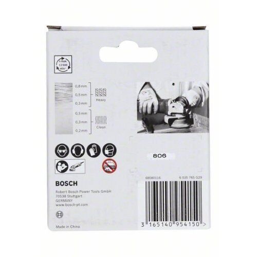  Gezopfte Topfbürsten Heavy for Inox für X-LOCK Winkelschleifer Bosch X-LOCK Topfbürste 75 mm, gezopfter rostfreier Stahldraht, für kleine Winkelschleifer 12377413