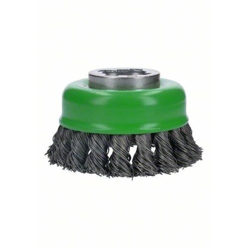  Gezopfte Topfbürsten Heavy for Inox für X-LOCK Winkelschleifer Bosch X-LOCK Topfbürste 75 mm, gezopfter rostfreier Stahldraht, für kleine Winkelschleifer 12377413
