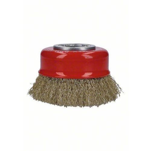  Gewellte Topfbürsten Clean for Metal für X-LOCK Winkelschleifer, vermessingt Bosch X-LOCK Topfbürste 75 mm, gewellte Messingbürsten, für kleine Winkelschleifer 12377420