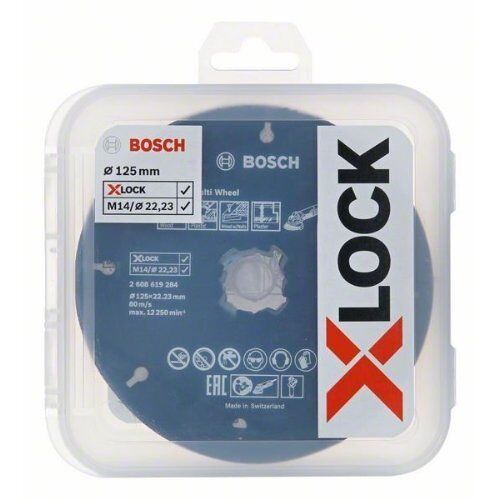  X-LOCK Schneid‑ und Schleifset Bosch X-LOCK Trenn- und Fächerschleifscheiben-Set, 125 mm, CMW, für kleine Winkelschleifer 12372253