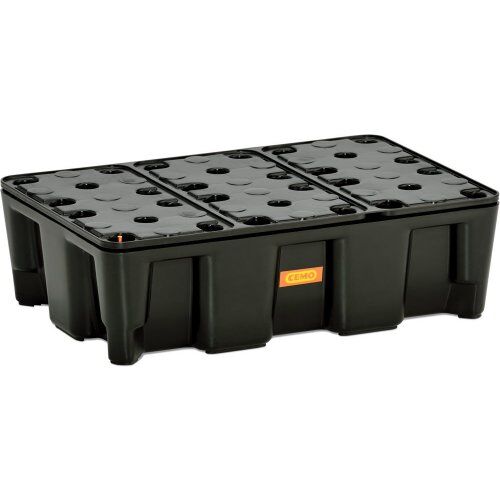 PE-Kleingebinde-/Laborwannen HD Cemo PE-Auffangwanne 25 HD m. PE-Rost u. Zulassung, 60 x 40 x 18 cm 12383526