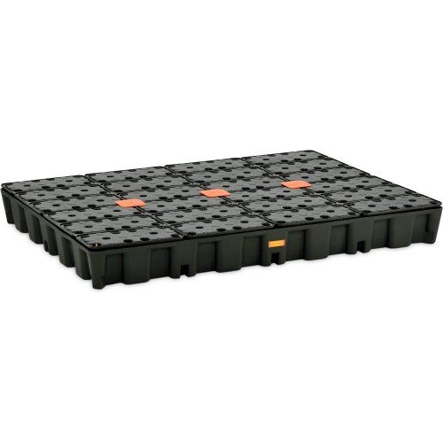  PE-Kleingebinde-/Laborwannen HD Cemo PE-Auffangwanne 250 HD m. PE-Rost u. Zulassung,160 x 120 x 18 cm 12383534