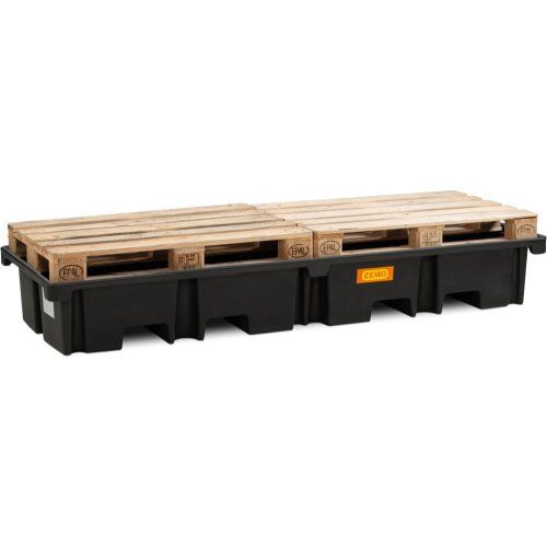  PE-Palettenauffangwannen Cemo PE-Palettenauffangwanne 425/4e, ohne Rost, 242 x 88 x 36 cm 12383509