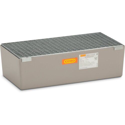  105 - Auffangwannen GFK Cemo GFK-Auffangwanne 65 l m. verz. Gitterrost, m. Zulassung, 82x42x24 cm 12383680