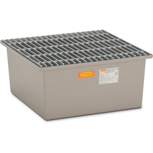  105 - Auffangwannen GFK Cemo GFK-Auffangwanne 220 l m. GFK-Gitterrost, m. Zulassung, 85x85x40 cm 12383692