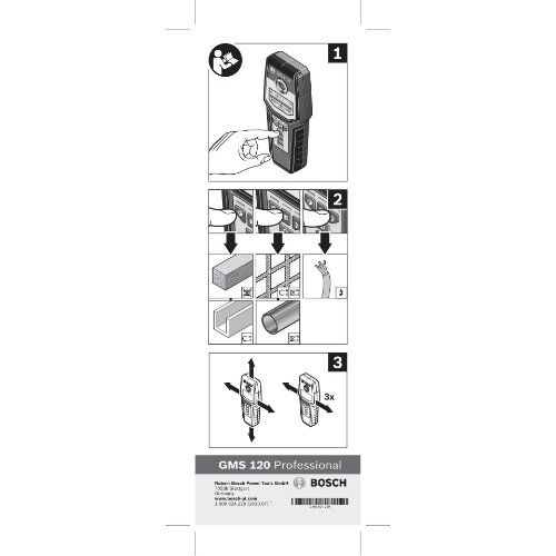  Vermessungstechnik Bestseller Bosch Ortungsgerät GMS 120 12369569